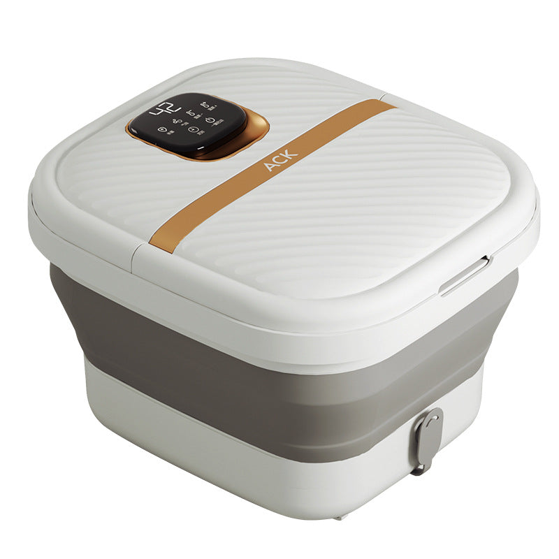 Collapsible Foot Spa with Heat and Massage – Motorized Foot Bath Massager with Remote, Adjustable Temperature, Tai Chi Rollers, Electric Foot Soak Tub
